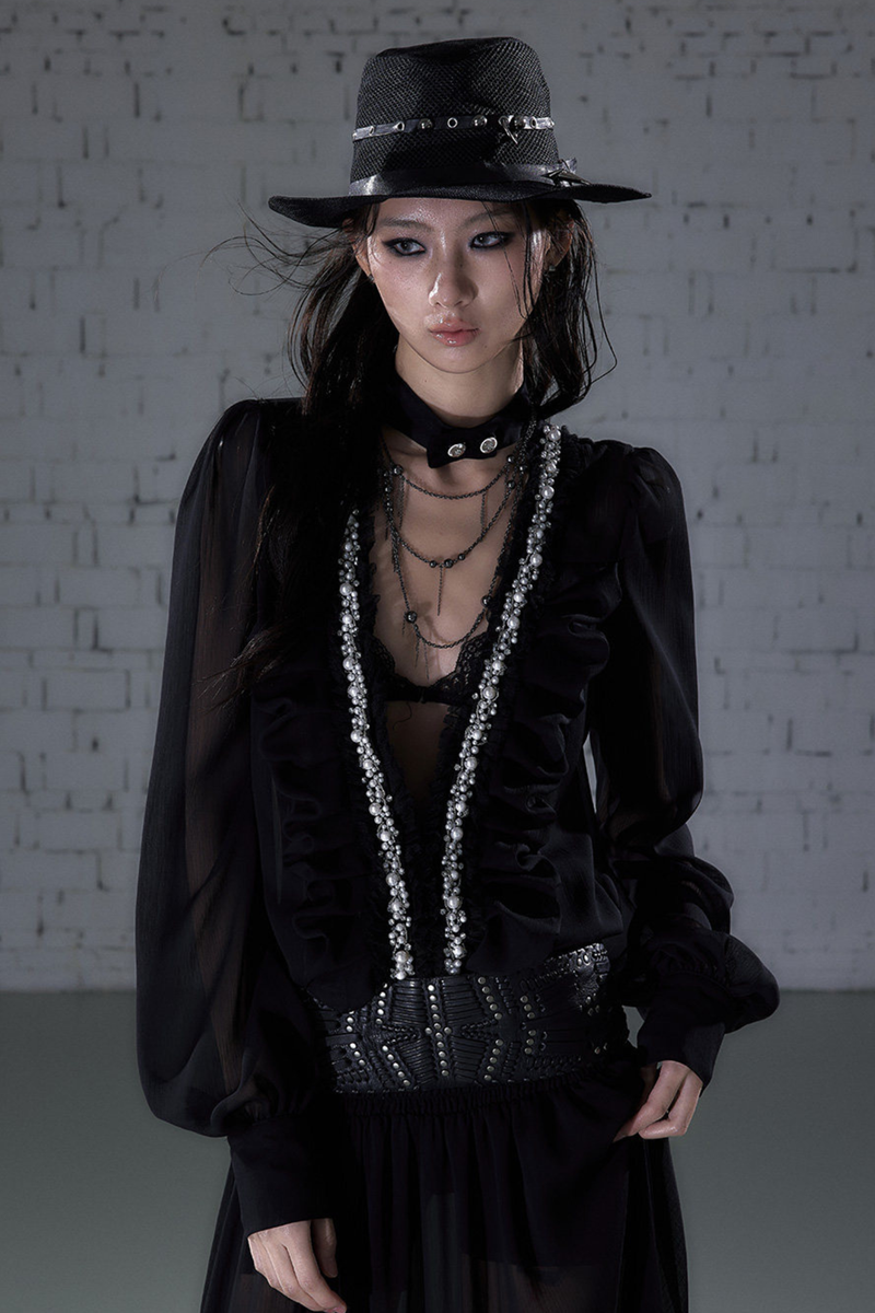 Modern Chiffon Y2k Long Dress