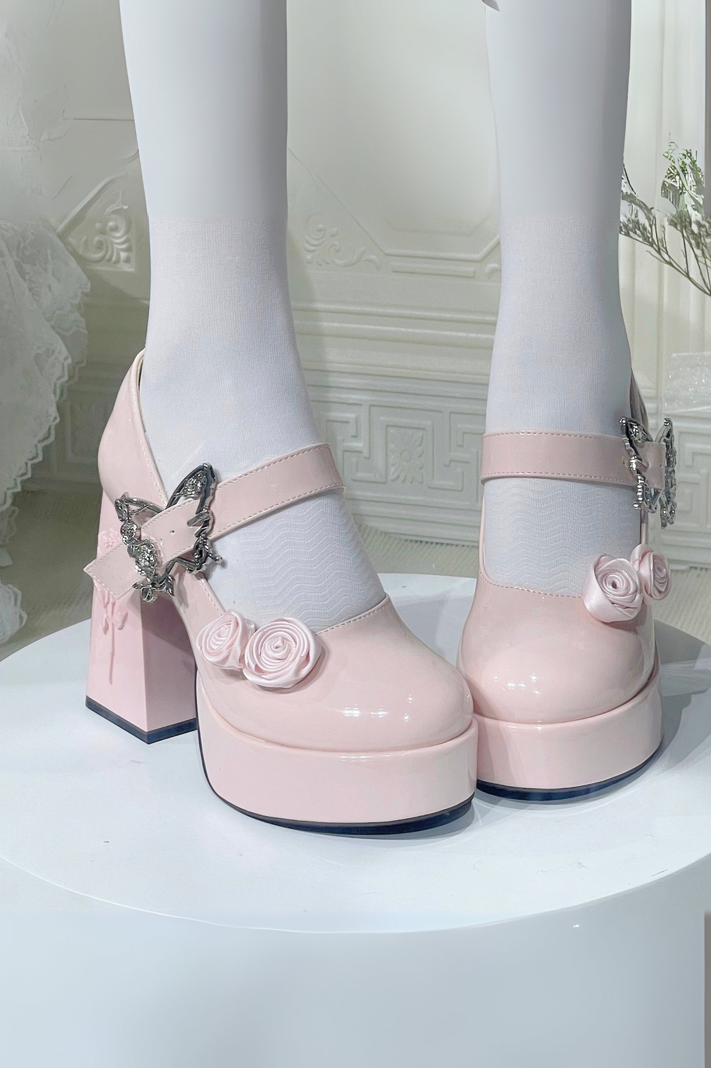Floating Dreamland Platform Block Heel