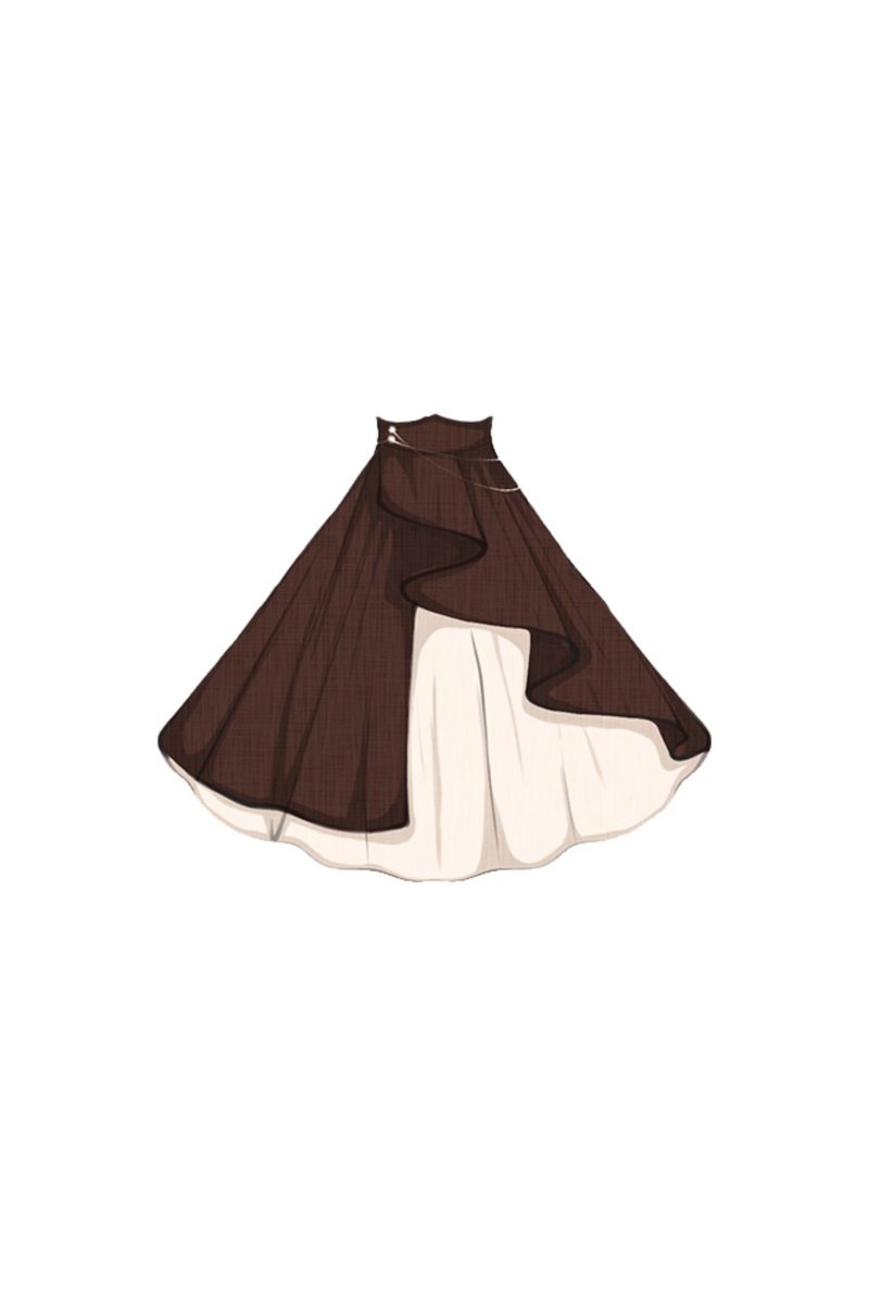 Shirt + Irregular Skirt
