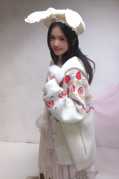 Lace Rabbit Ears Beret