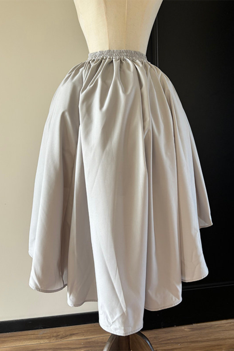 Gothic Puff Shoulder Blouse + Skirt