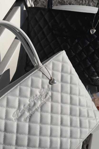 Sweet Quilted Tote Bag