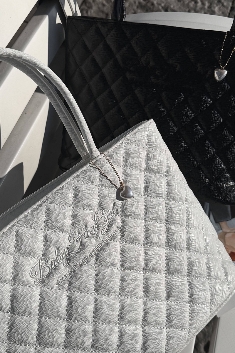 Sweet Quilted Tote Bag