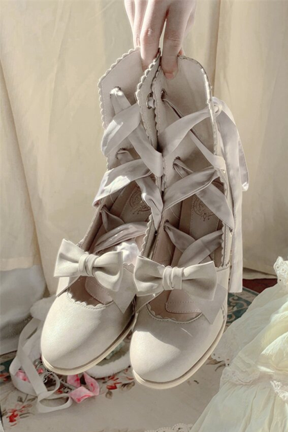 Lace-up Retro Lolita Shoes