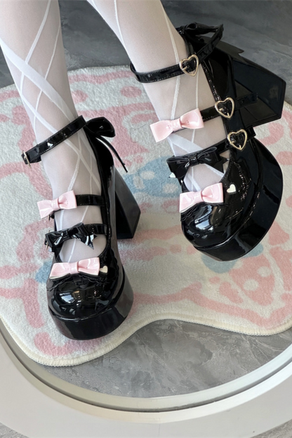 Biscuit Lolita Ribbon Shoes
