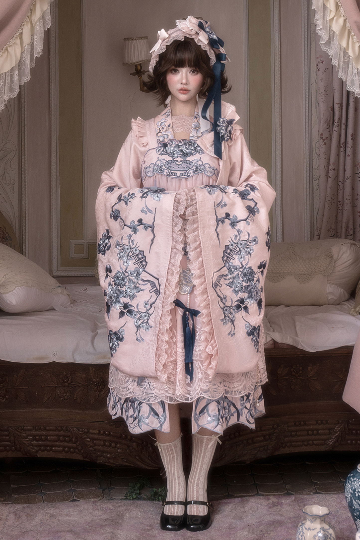 Sweet Chinese-style Cape Jacket