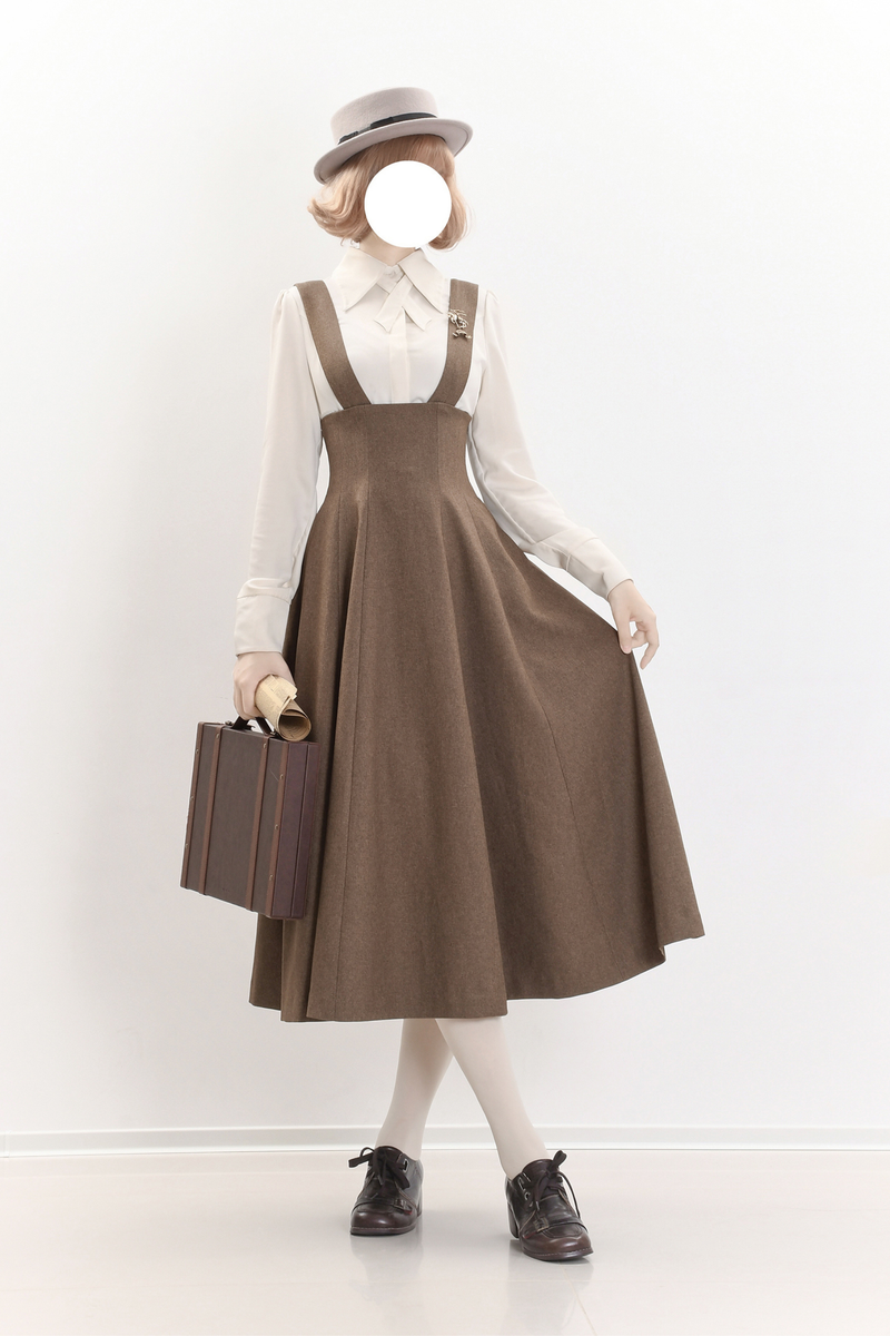 Umbrella Style Trailing Vest + Long Skirt + Short Skirt