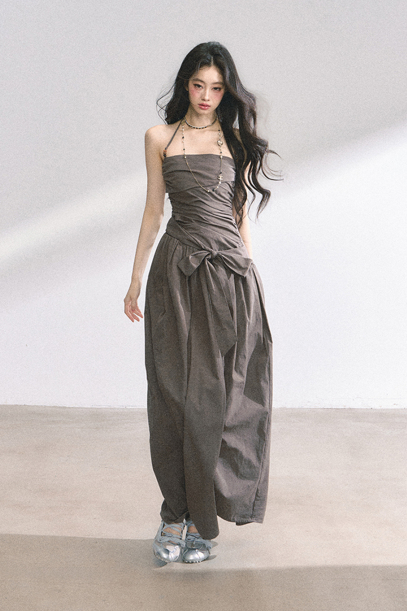 Halter Neck Long Dress
