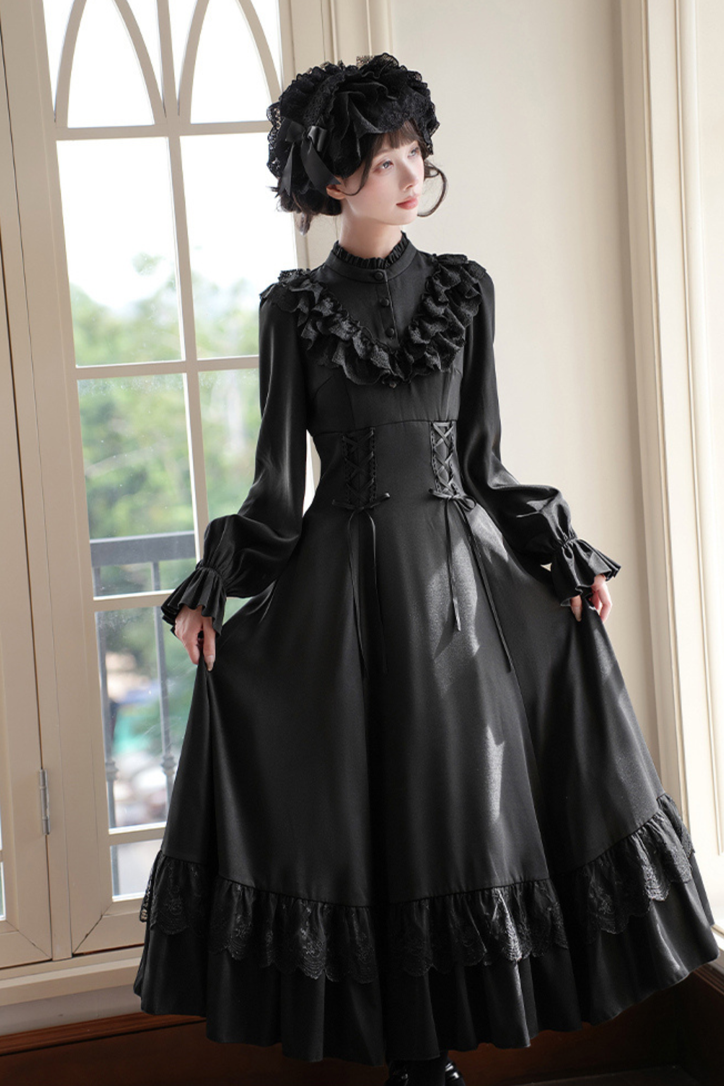 Dress + Shawl + Ribbon + Headdress