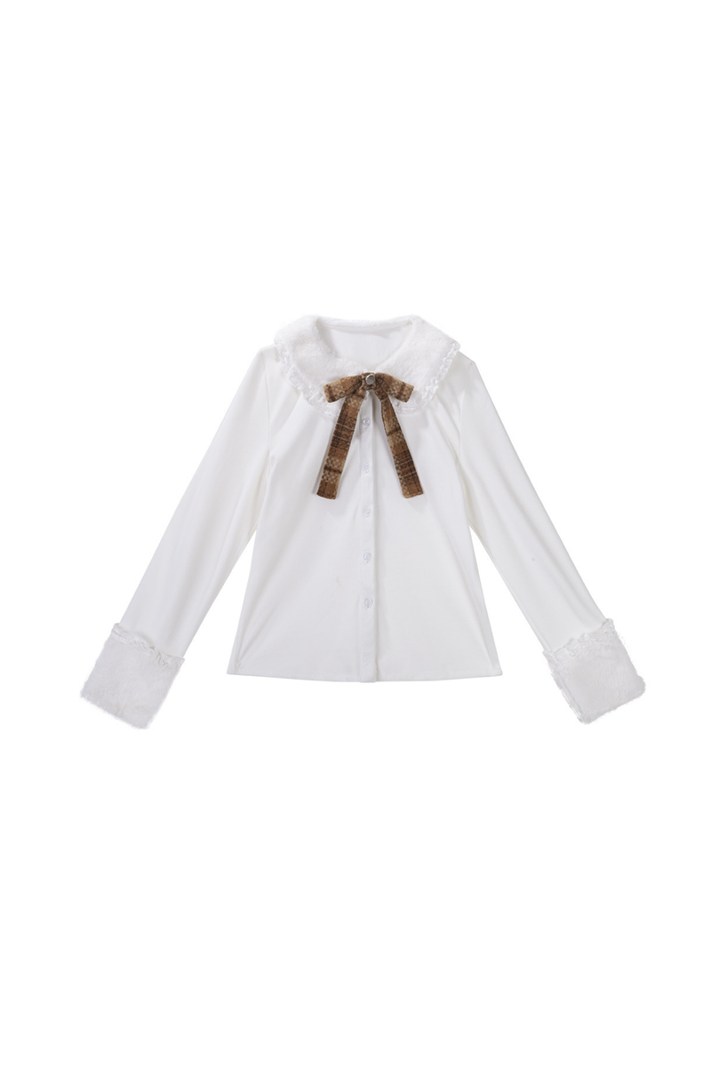 Retro Design Cape + Checkered Skirt + Shirt