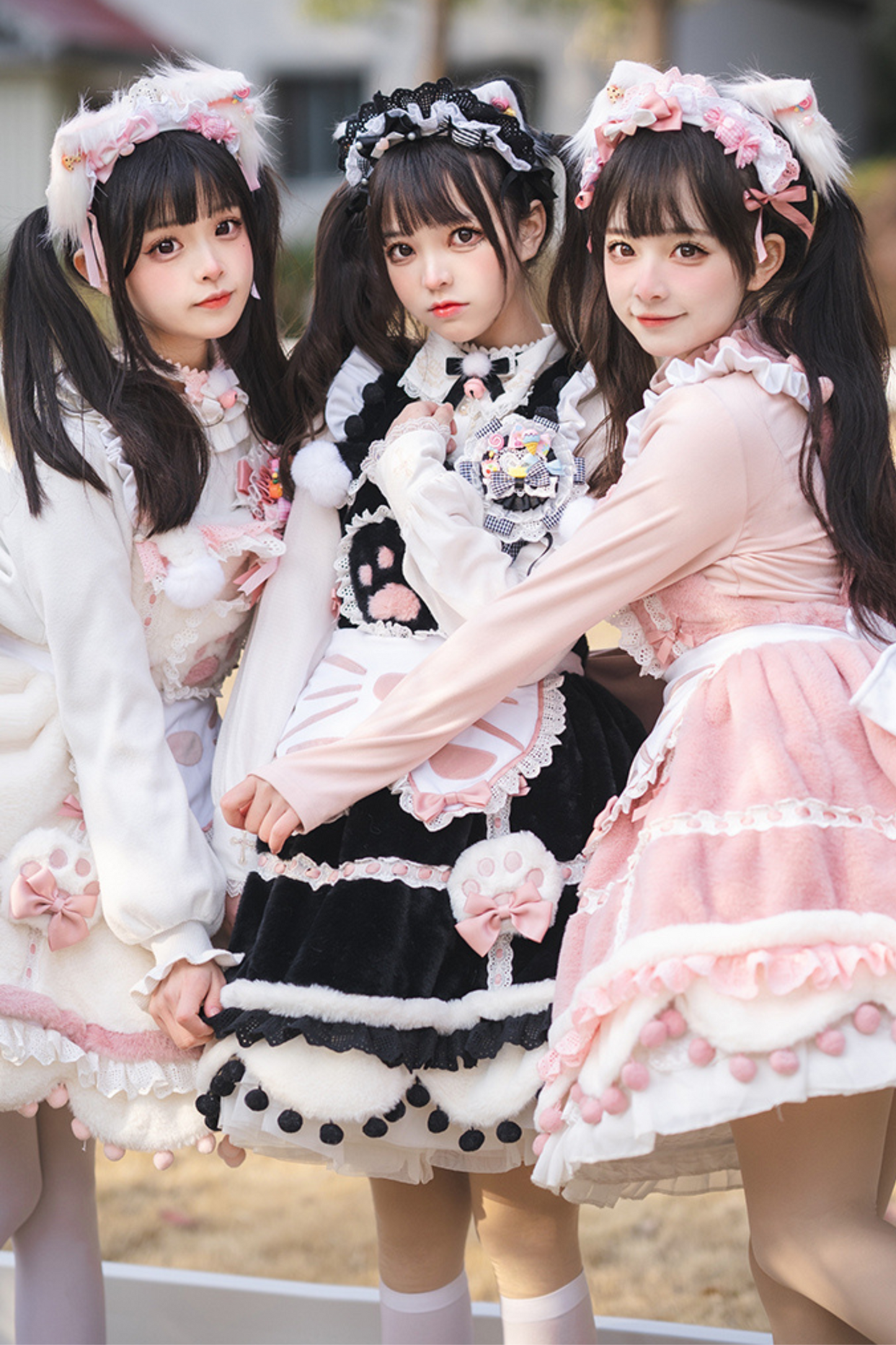 Sweet Girly Cat Lolita Set