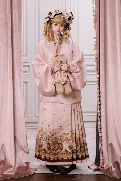 Little Bear Dessert House Dress + Skirt + Apron + Brooch + Overskirt