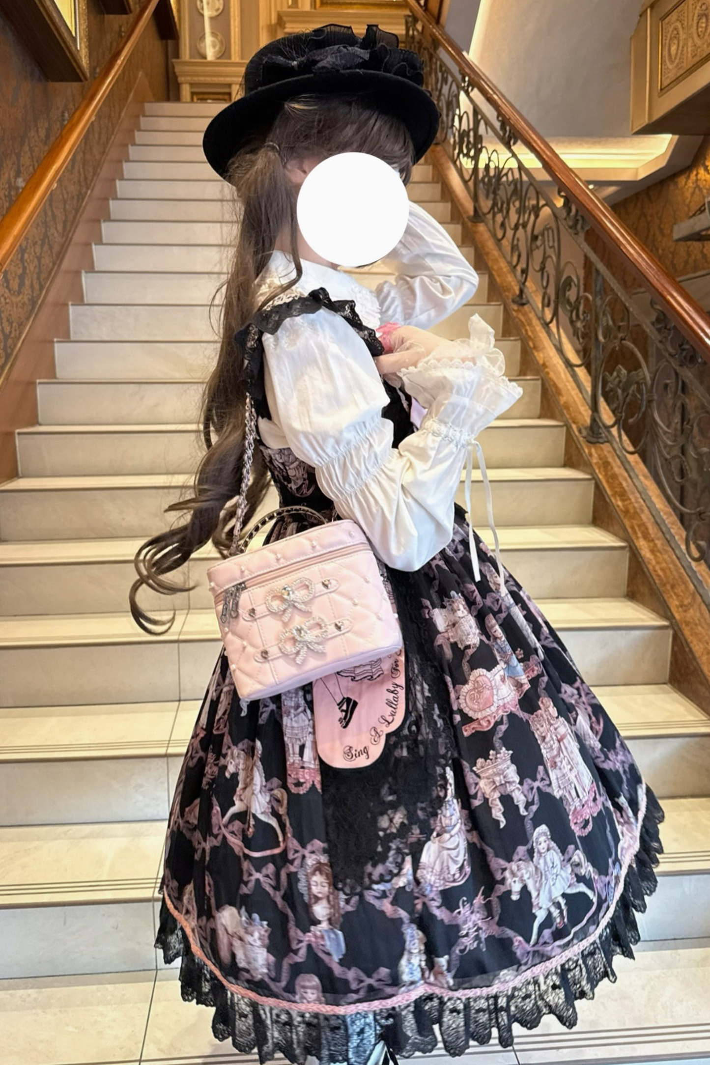 Pearl Rhinestone Lace Box Bag