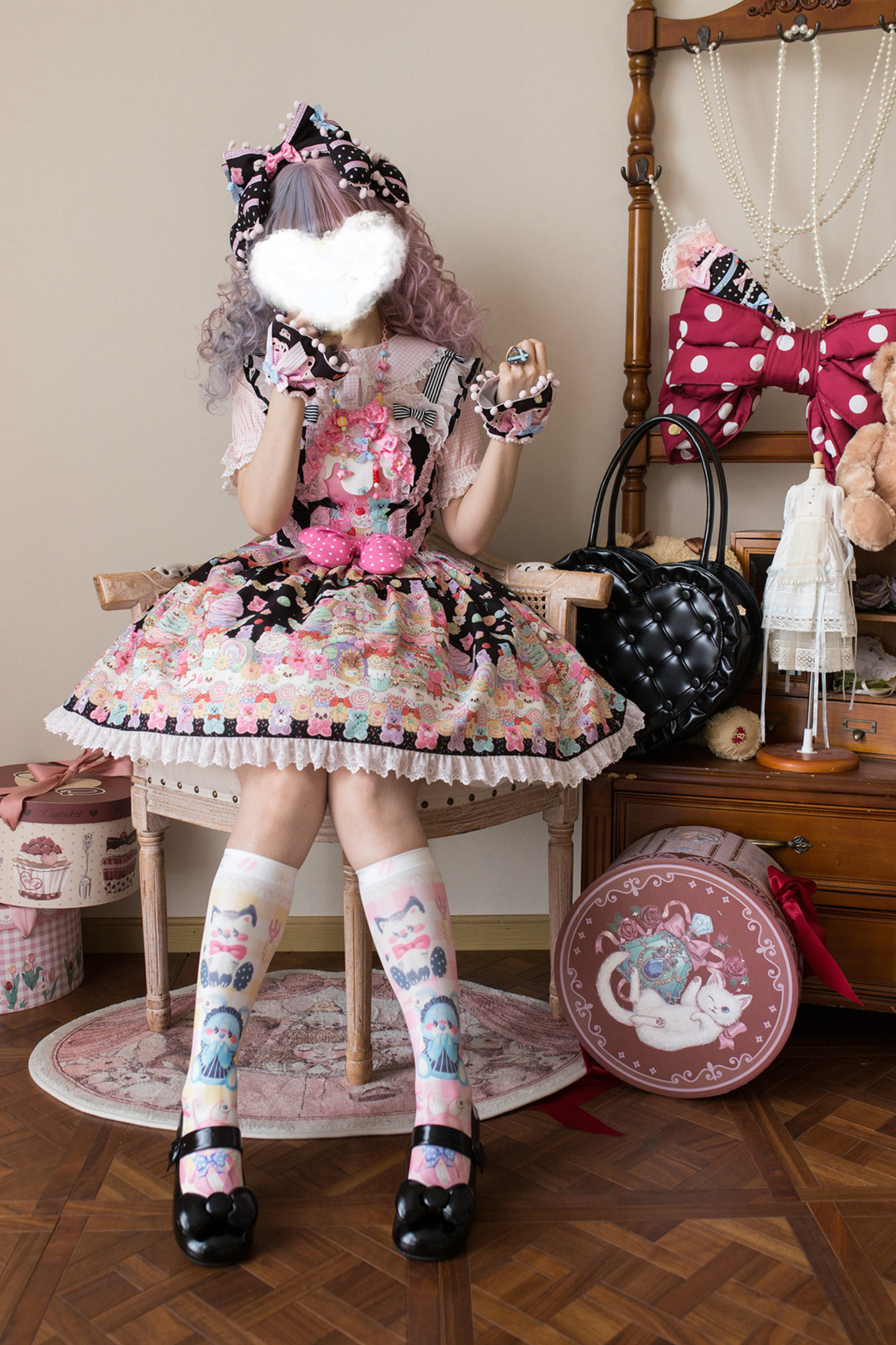 Sweetheart Candy Suspender Skirt + Jumper Skirt