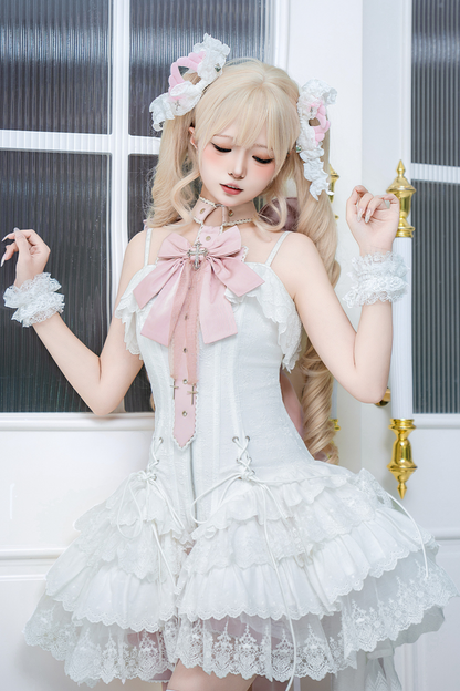Ribbon Ballet Light Suspender Lolita Skirt Set