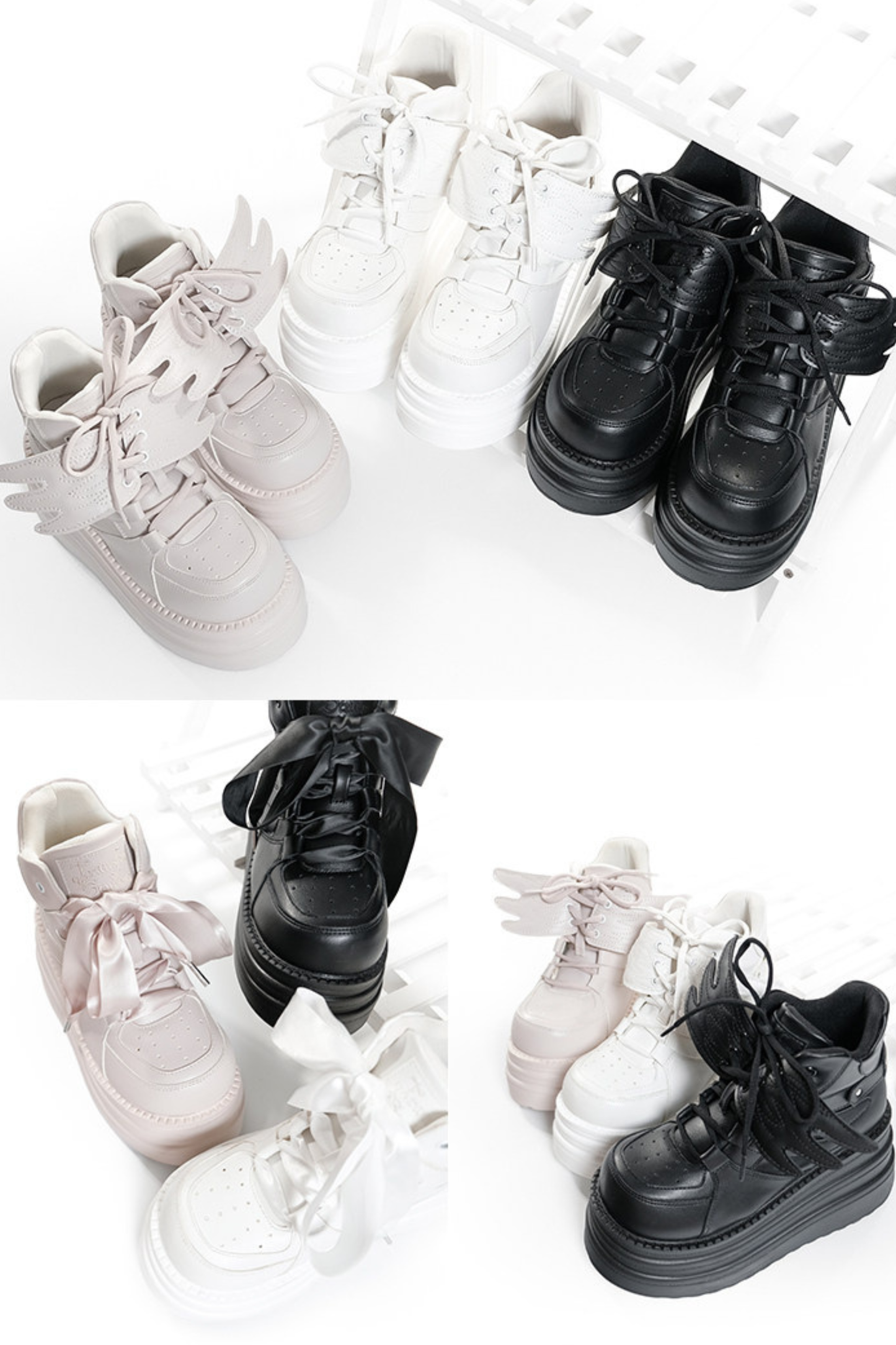 Wing Shaped Platform Shoes