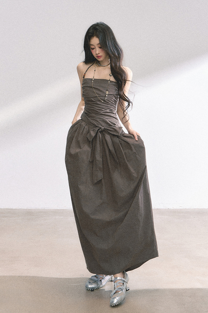Halter Neck Long Dress