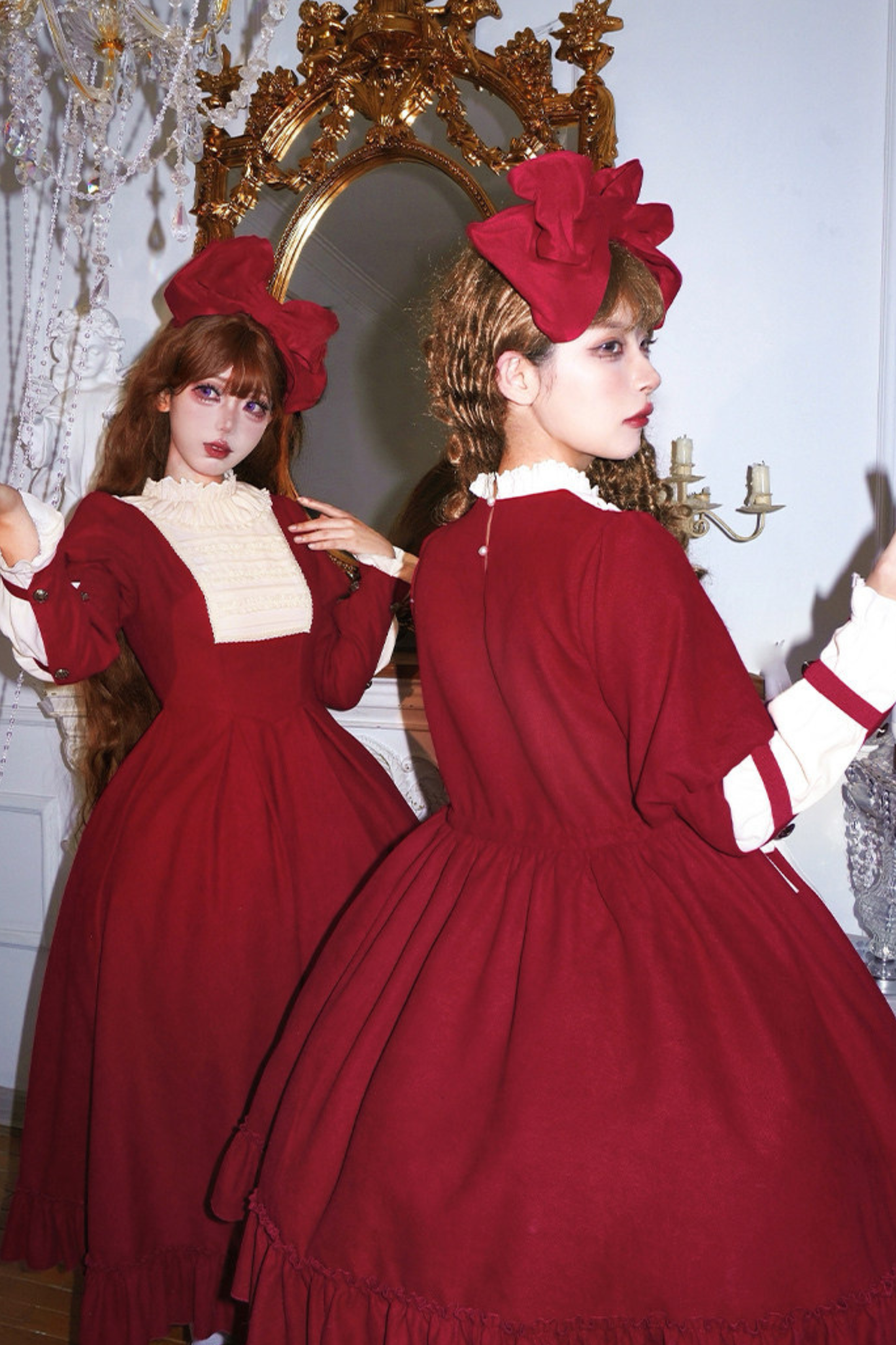 Lace Ruffle Lolita Dress + Bow