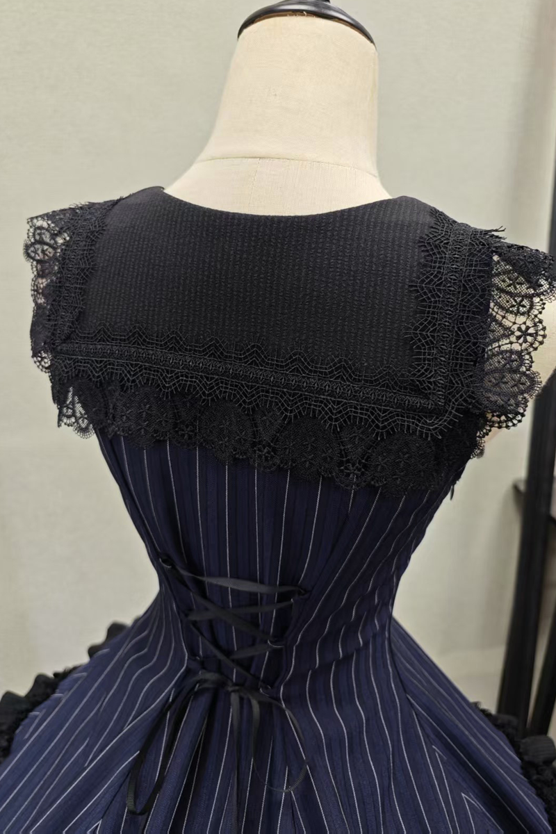 Dark Tailored Slim Gothic Lolita Dress + Outerwear