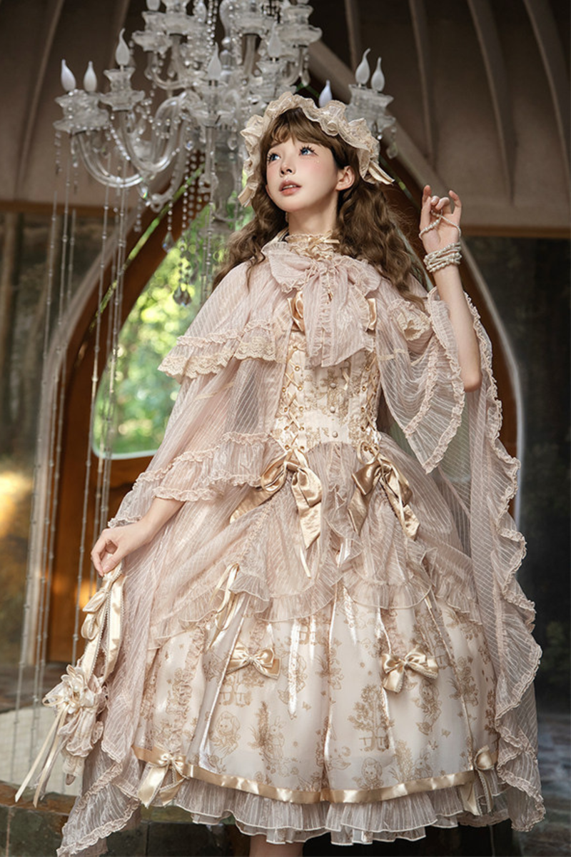 [pre-order Deadline: April 3] Gilded Fantasy Lolita Dress + Jumper Skirt