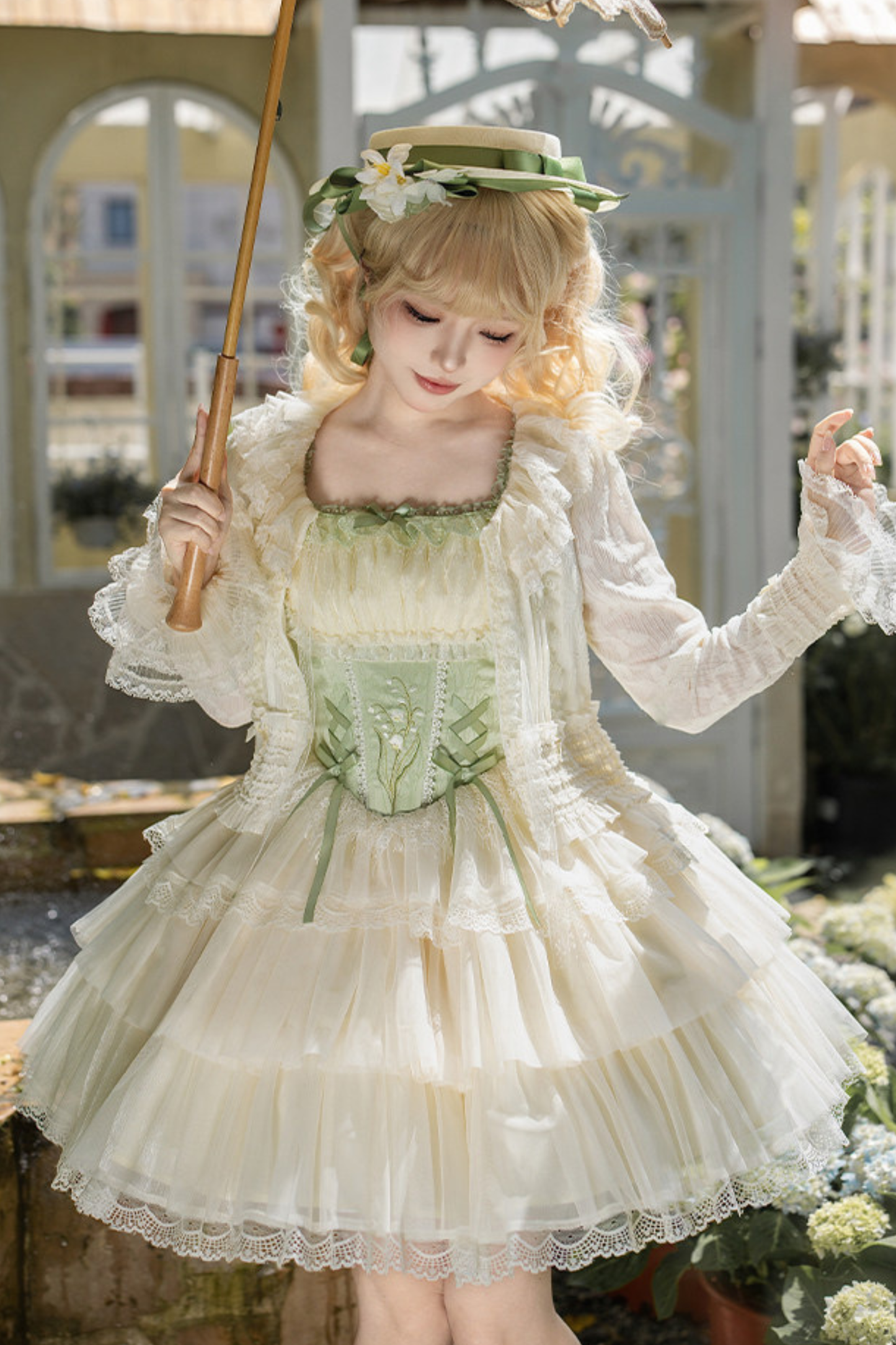 Flying Jupiter Lolita Jumper Skirt + Cardigan + Hat