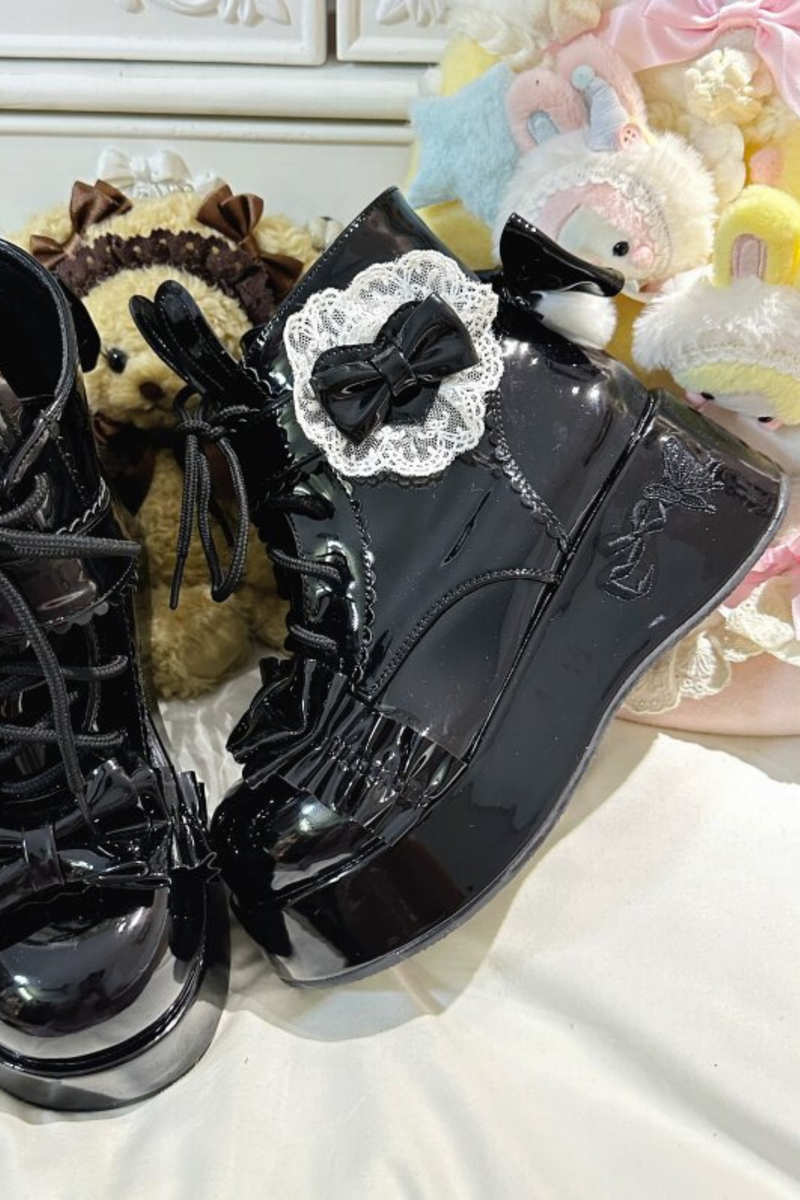 Rabbit Tail Lolita Boots