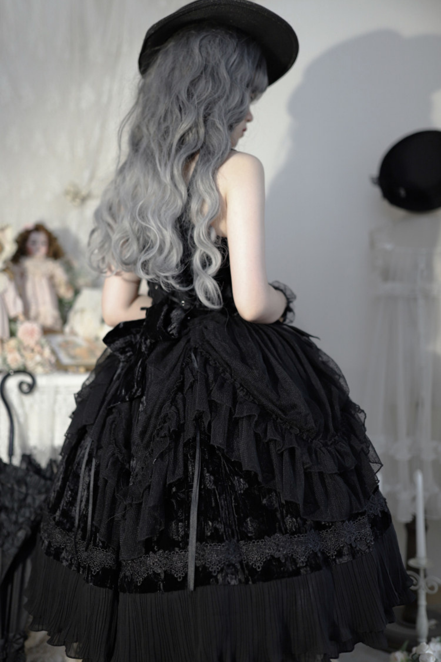 Gothic Doll Lolita Dress + Short Jacket