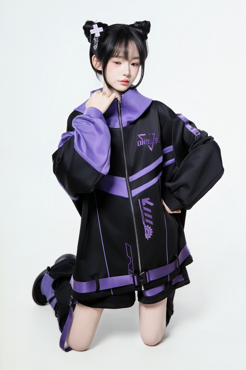 Cyber Subculture Jersey Jacket + Shorts + Leg Covers