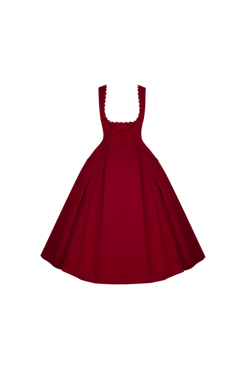 Velvet Rose Suspender Dress + Top + Bow