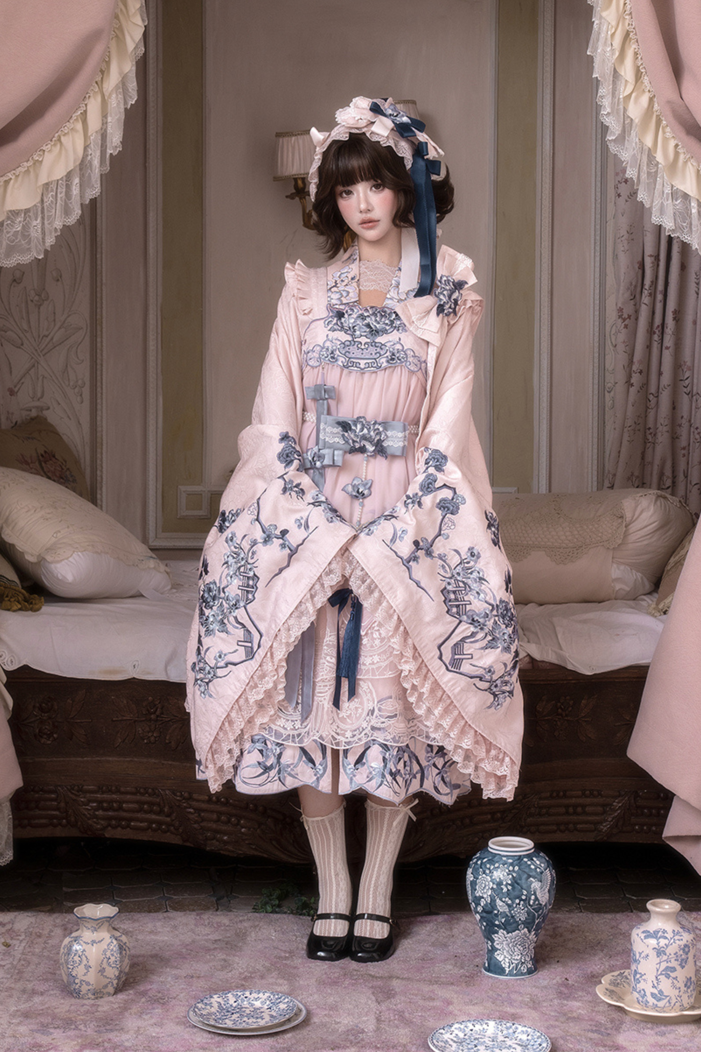 Sweet Chinese-style Cape Jacket