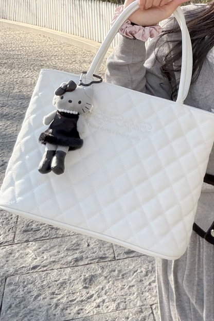 Sweet Quilted Tote Bag
