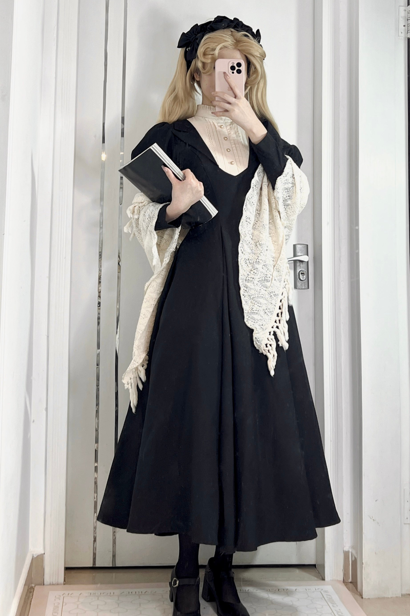 Gothic Flared Long Lolita Dress