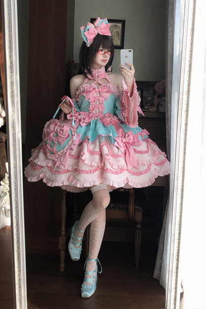 [pre-order Deadline: April 3] Sweet Ruffled Lolita Princess Ribbon Dress