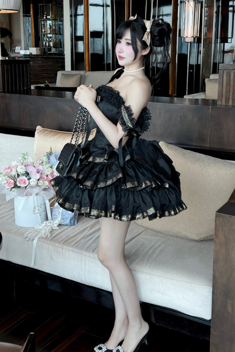Sweet Princess Lolita Dress + Big Ribbon