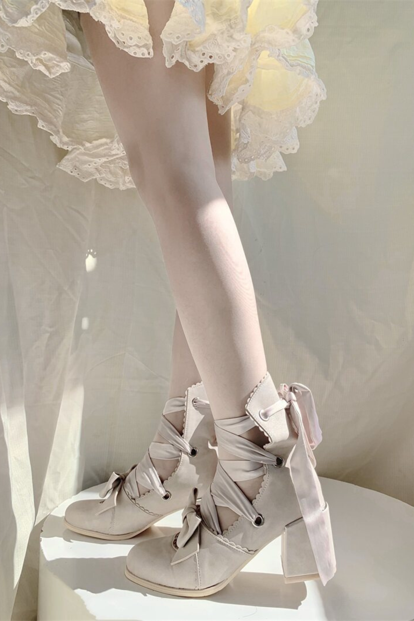 Lace-up Retro Lolita Shoes