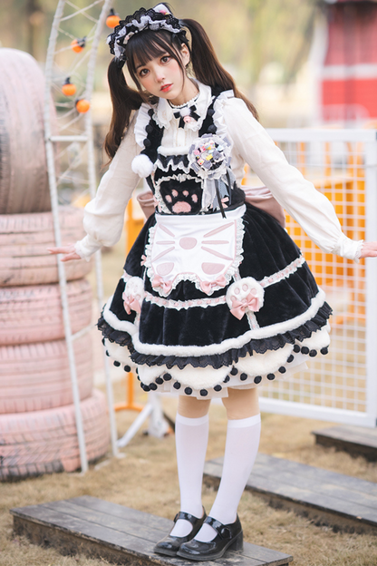 Sweet Girly Cat Lolita Set