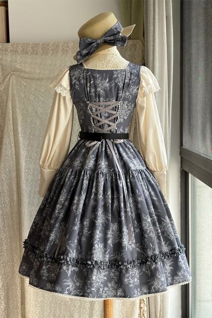 Sketch Wild Rose Lolita Jumper Skirt