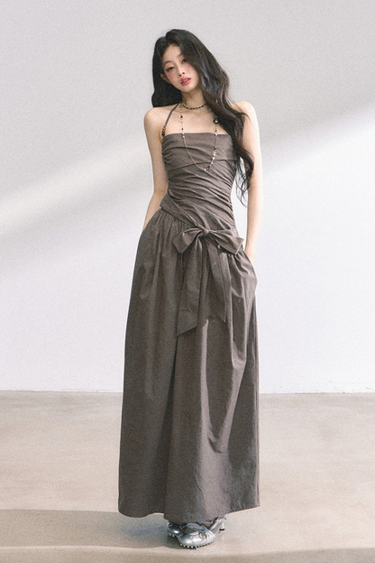 Halter Neck Long Dress