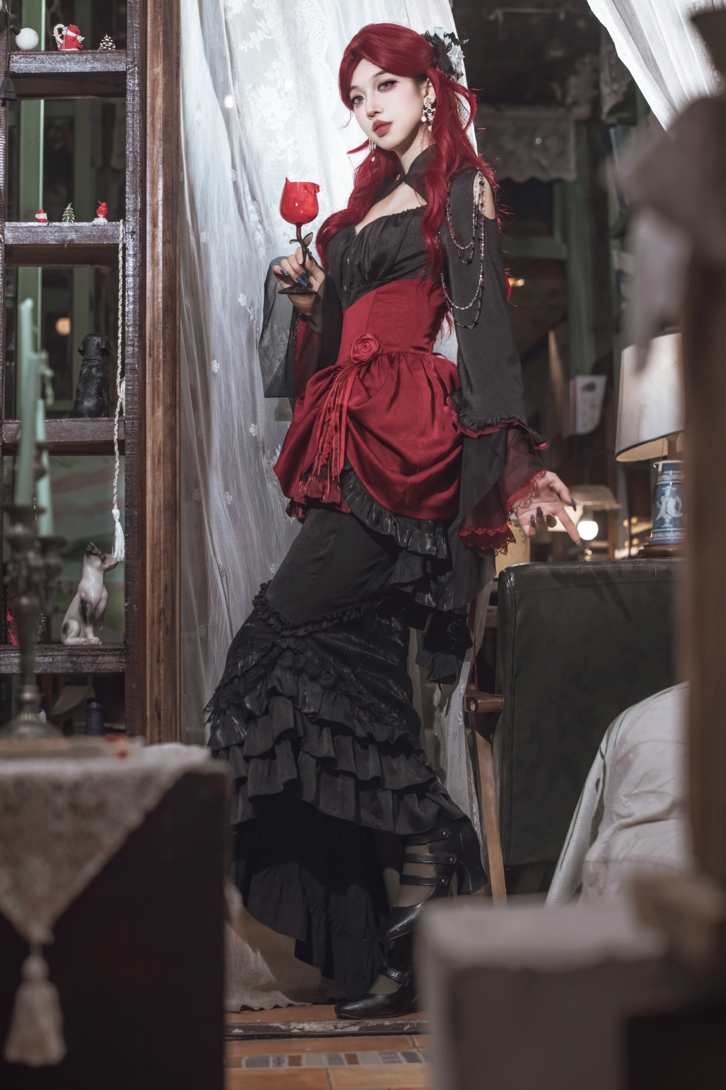 Dark Flower Gothic Lolita Set