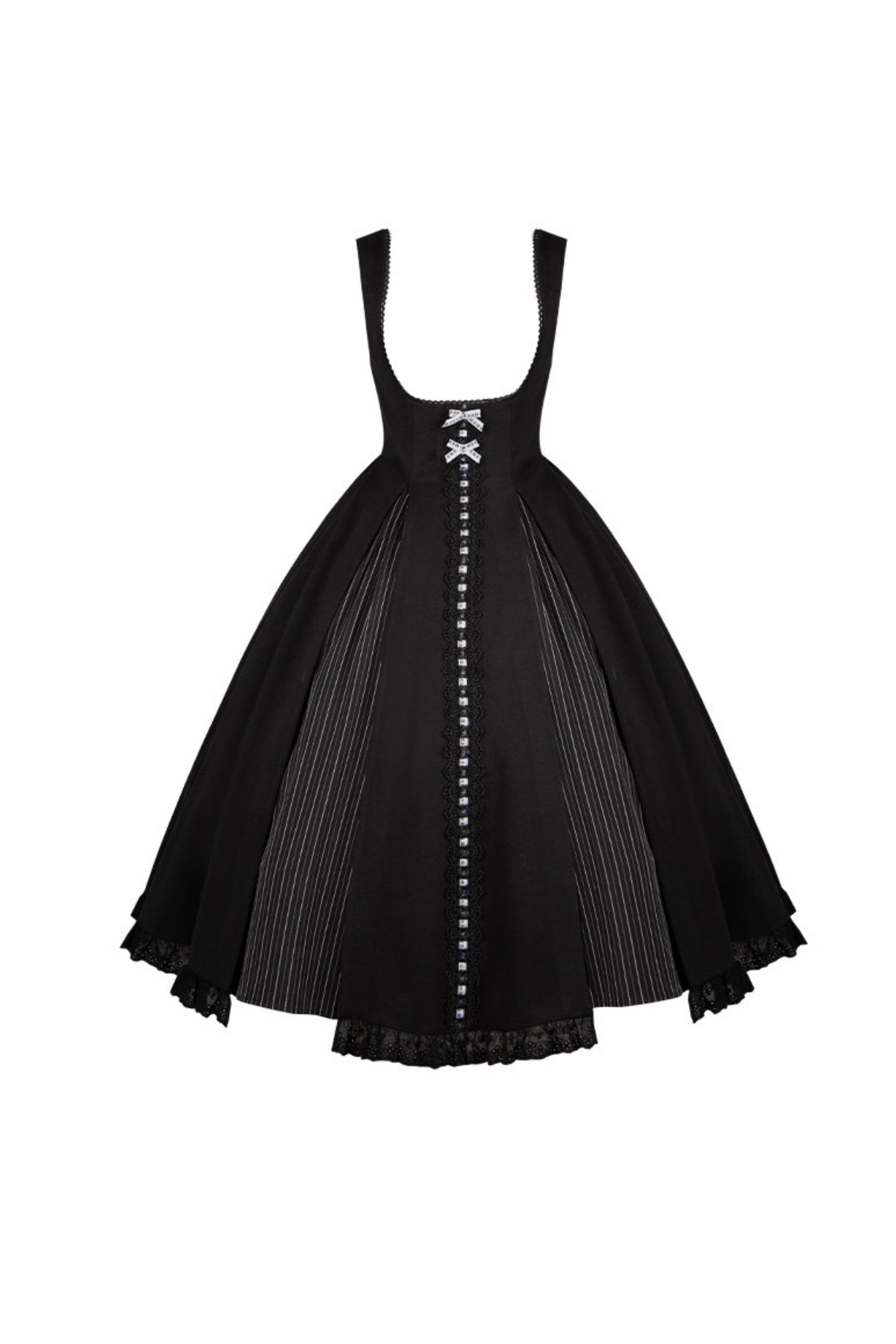 Sweet Lolita Flare Jumper Skirt + Tops + Hat + Ribbon + Collar