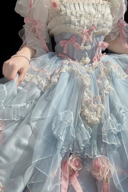 Sweet Princess Dress + Train + Veil + Accessories