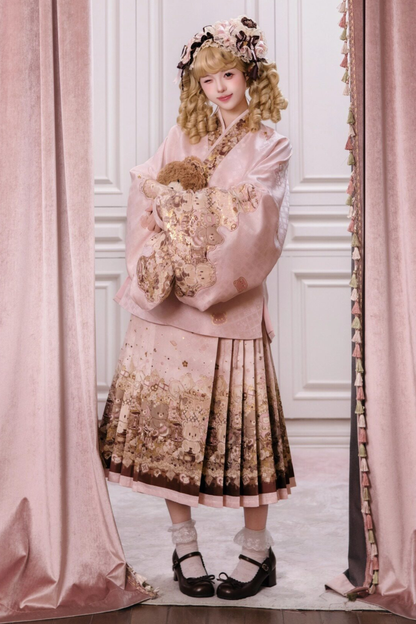 Little Bear Dessert House Dress + Skirt + Apron + Brooch + Overskirt