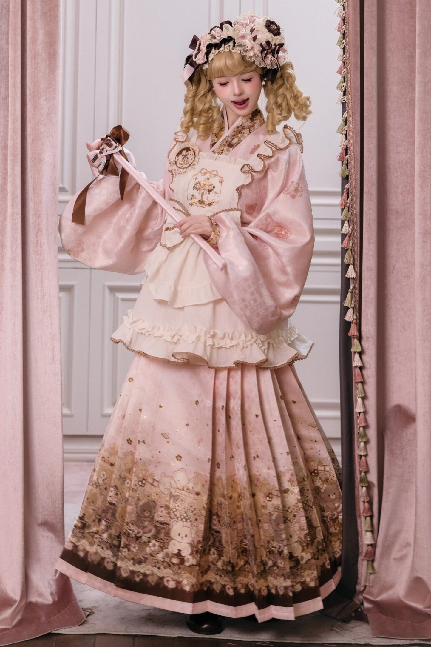 Little Bear Dessert House Dress + Skirt + Apron + Brooch + Overskirt