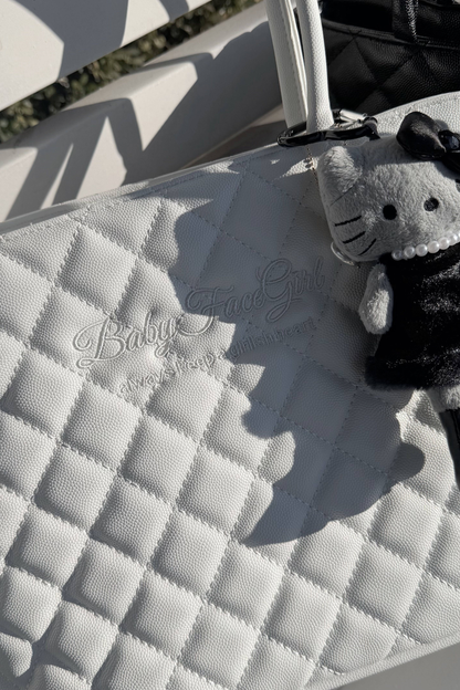 Sweet Quilted Tote Bag