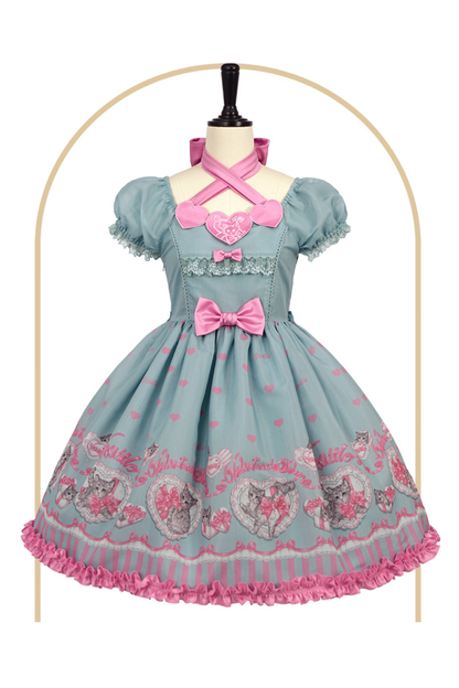 Sweet Girly Cat Jsk + Dress