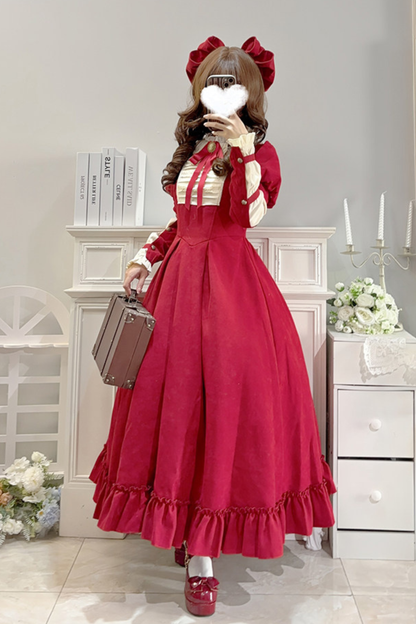 Lace Ruffle Lolita Dress + Bow