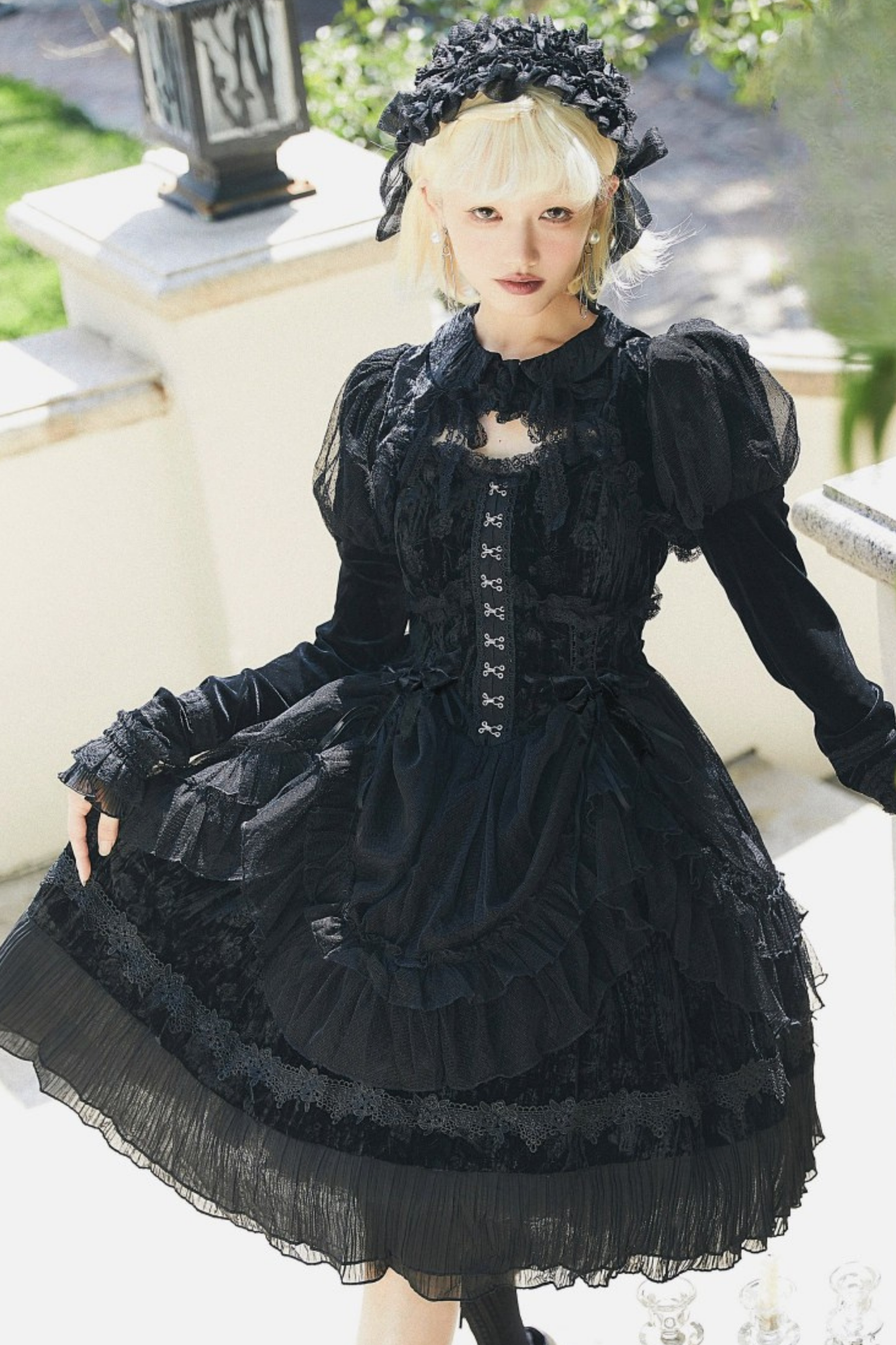 Gothic Doll Lolita Dress + Short Jacket