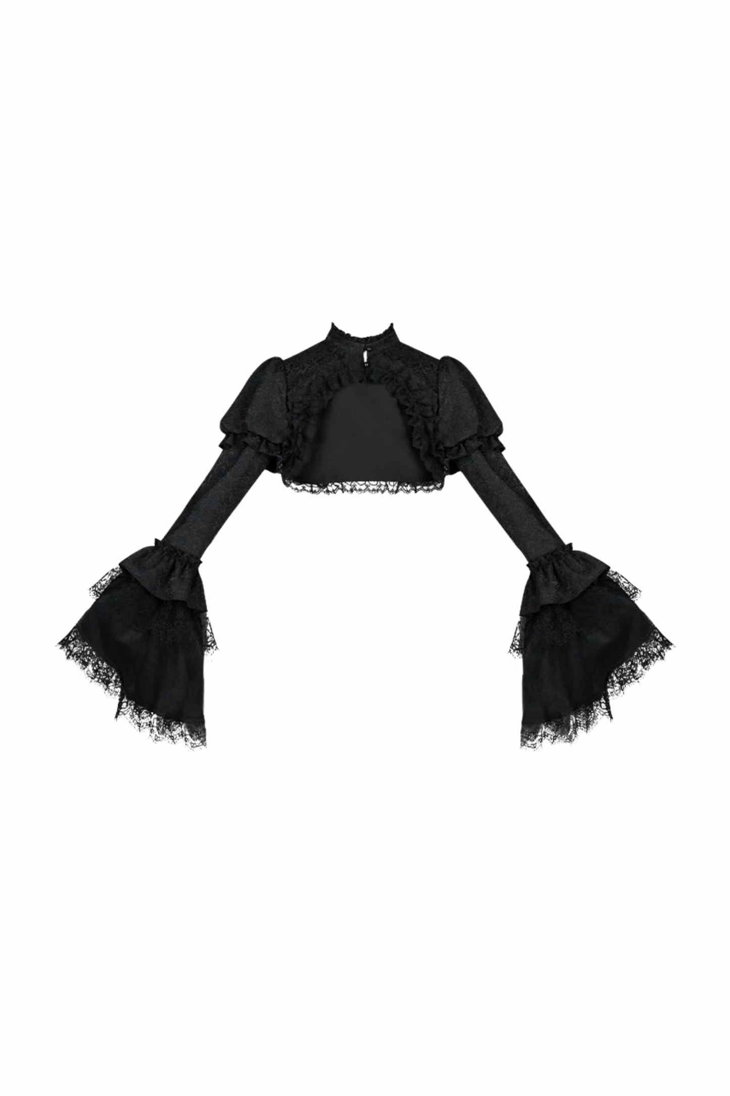 Gothic Corset Top + Short Coat + Hose + Curtain + Skirt + Flower + Bonnet