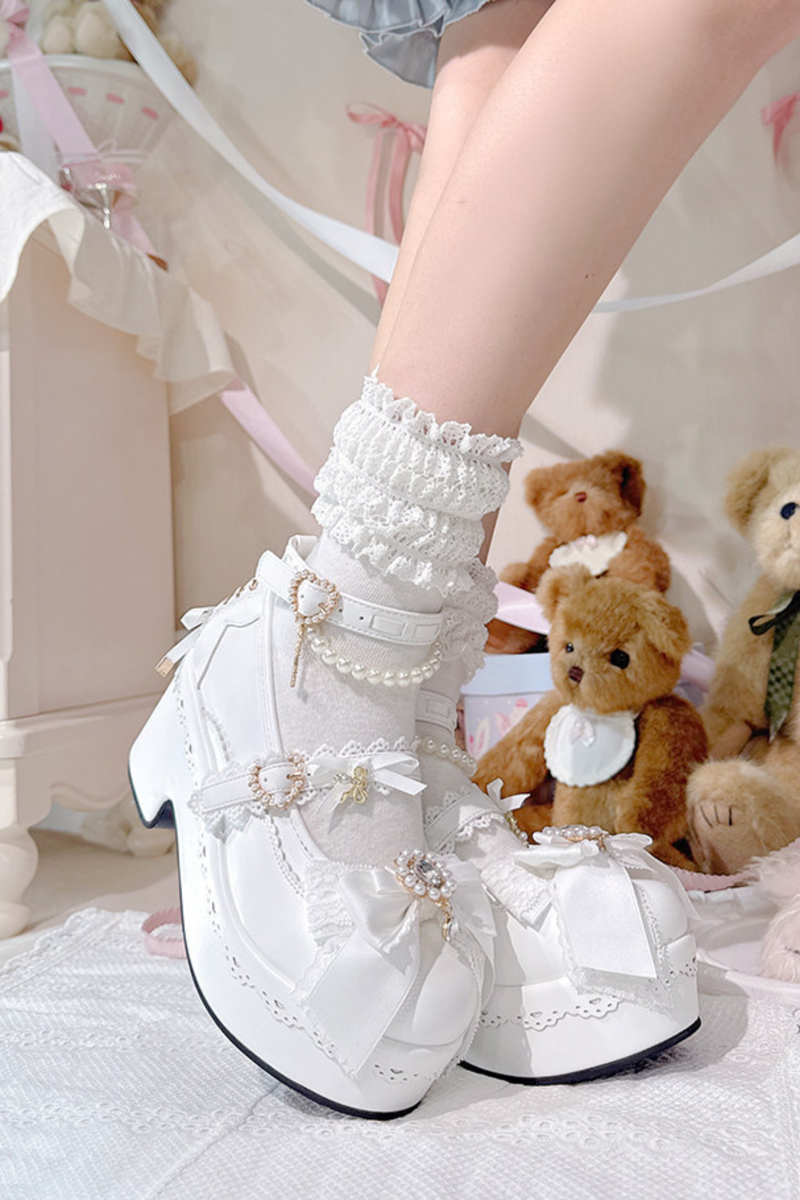 Sweet Girly Lace-up Shoes