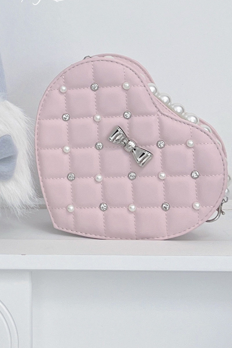 Pearl Quilted Sweetheart Bag